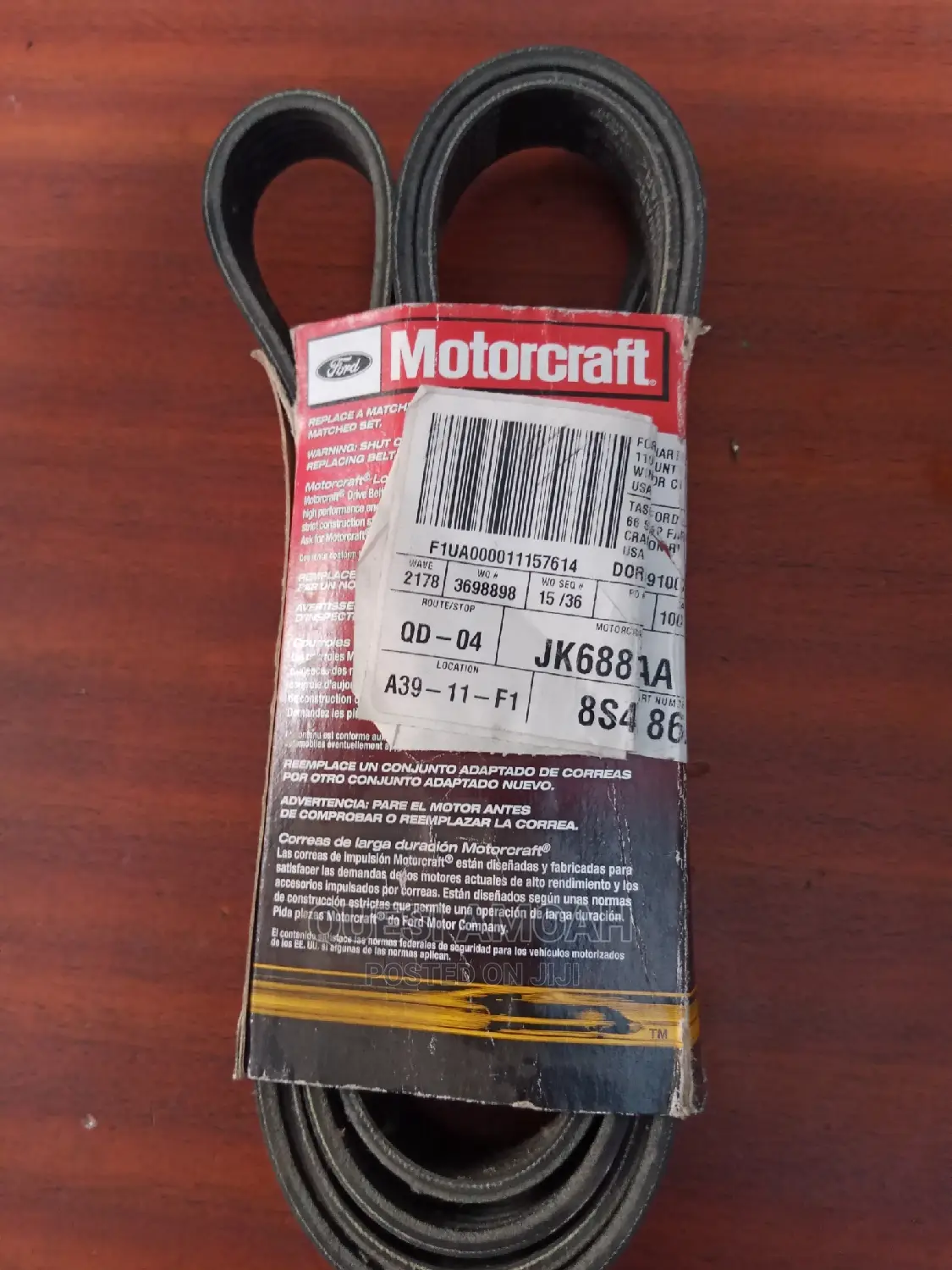 Motorcraft Drive Belt for Ford.