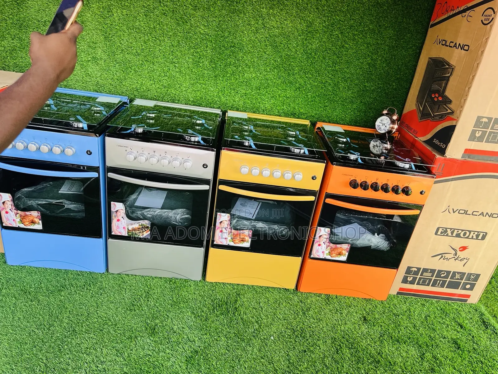 Volcano Gas Cookers With Oven Grill (All Colors Available