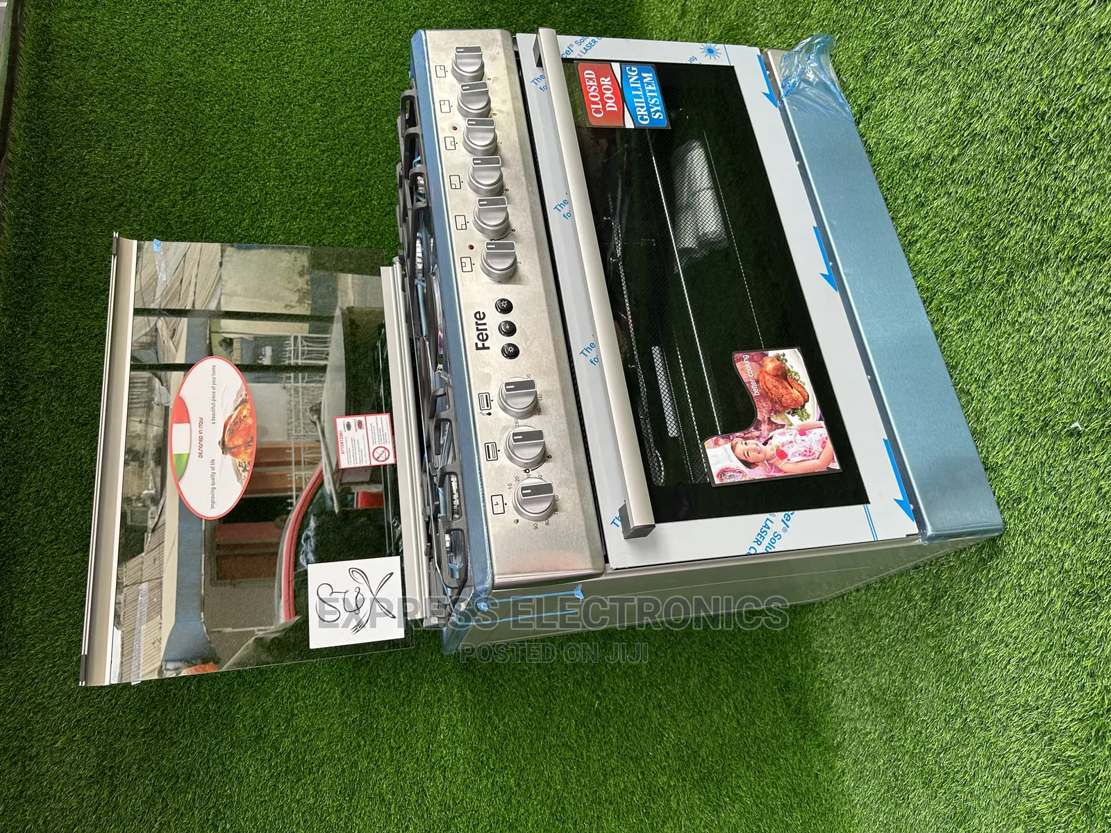 Sliver Simple Design Ferre Easy Clean 2+4 Gas Stove Cooker