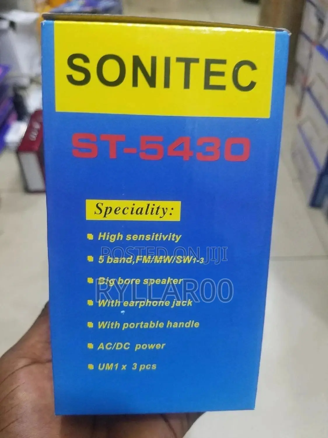 Battery and Electric Radio Sonitec