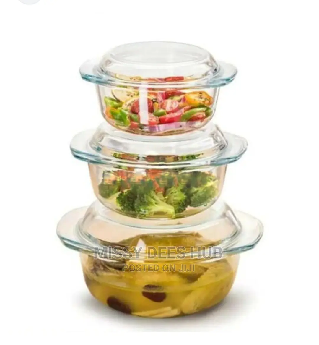 3pcs Glass Bowl Set