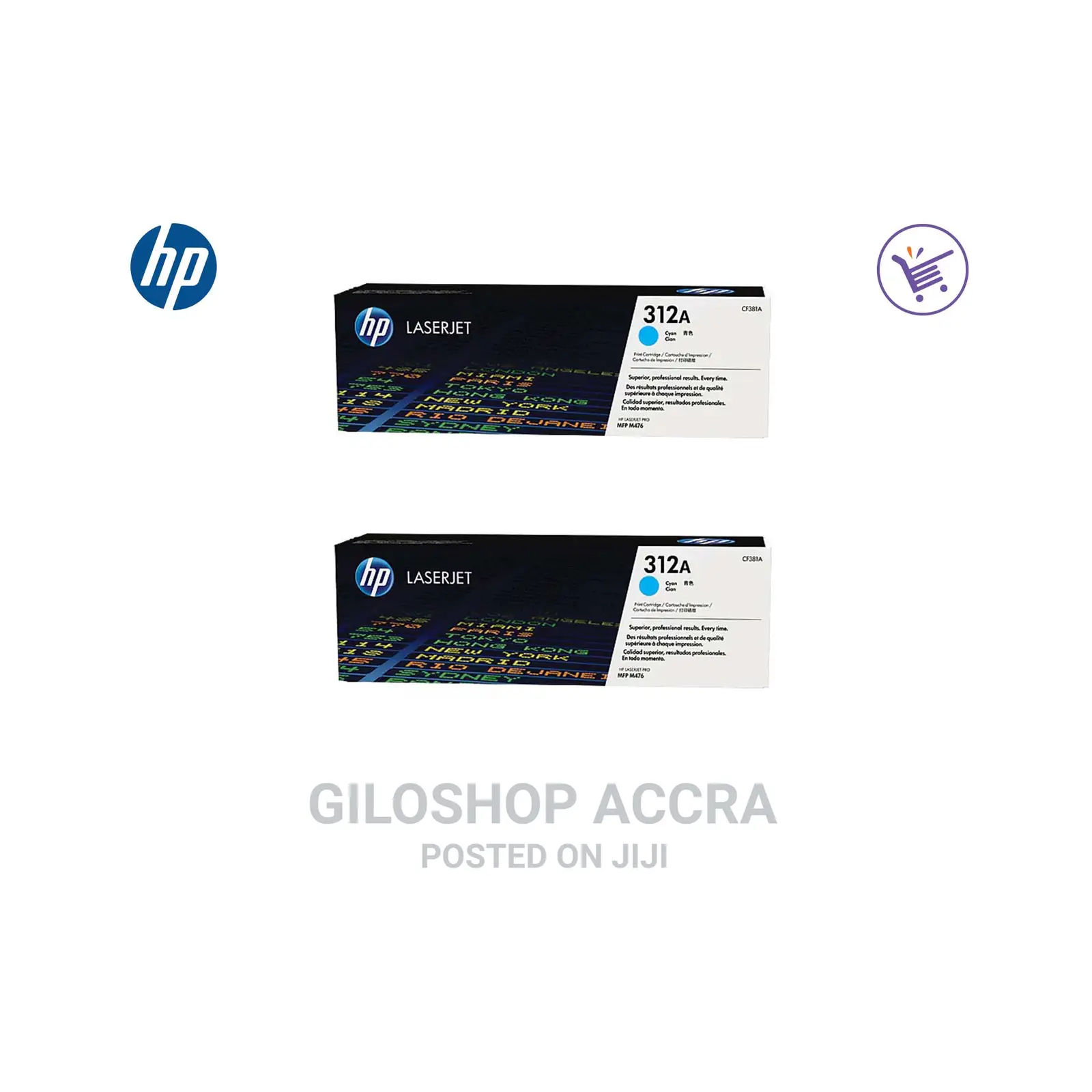 Hp 312a Cyan Original Laserjet Toner Cartridge, Cf381a