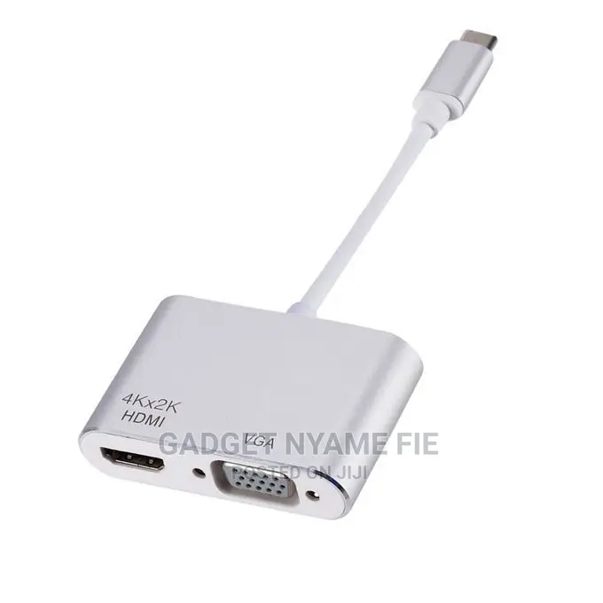 Type C HDMI Converter Support USB-C to VGA Port Adapter Hub