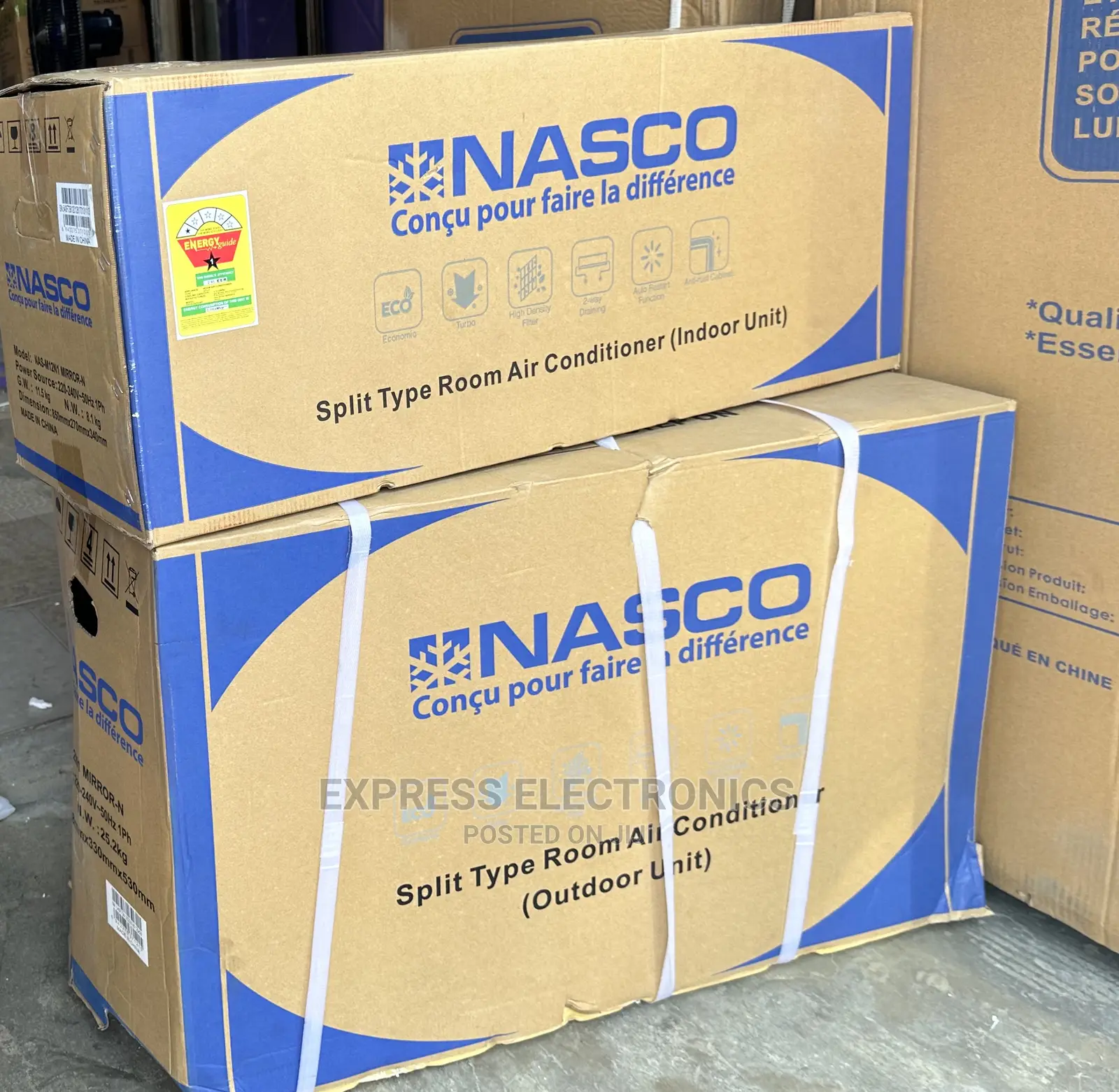 2.5hp Nasco Mirror Essential Eco Modern Finished AC
