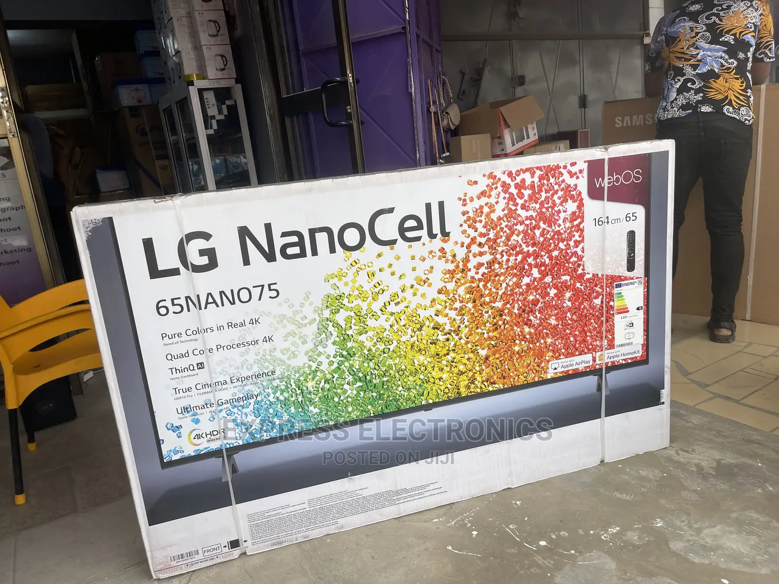 Wide Nanocell 65” UHD Smart LG Realistic View Nano756 Tv