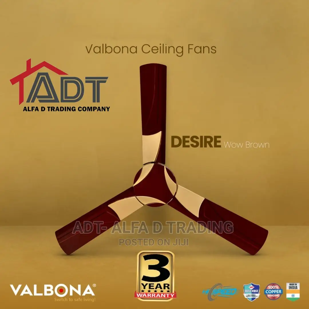 Valbona Desire Ceiling Fan- Wow Brown