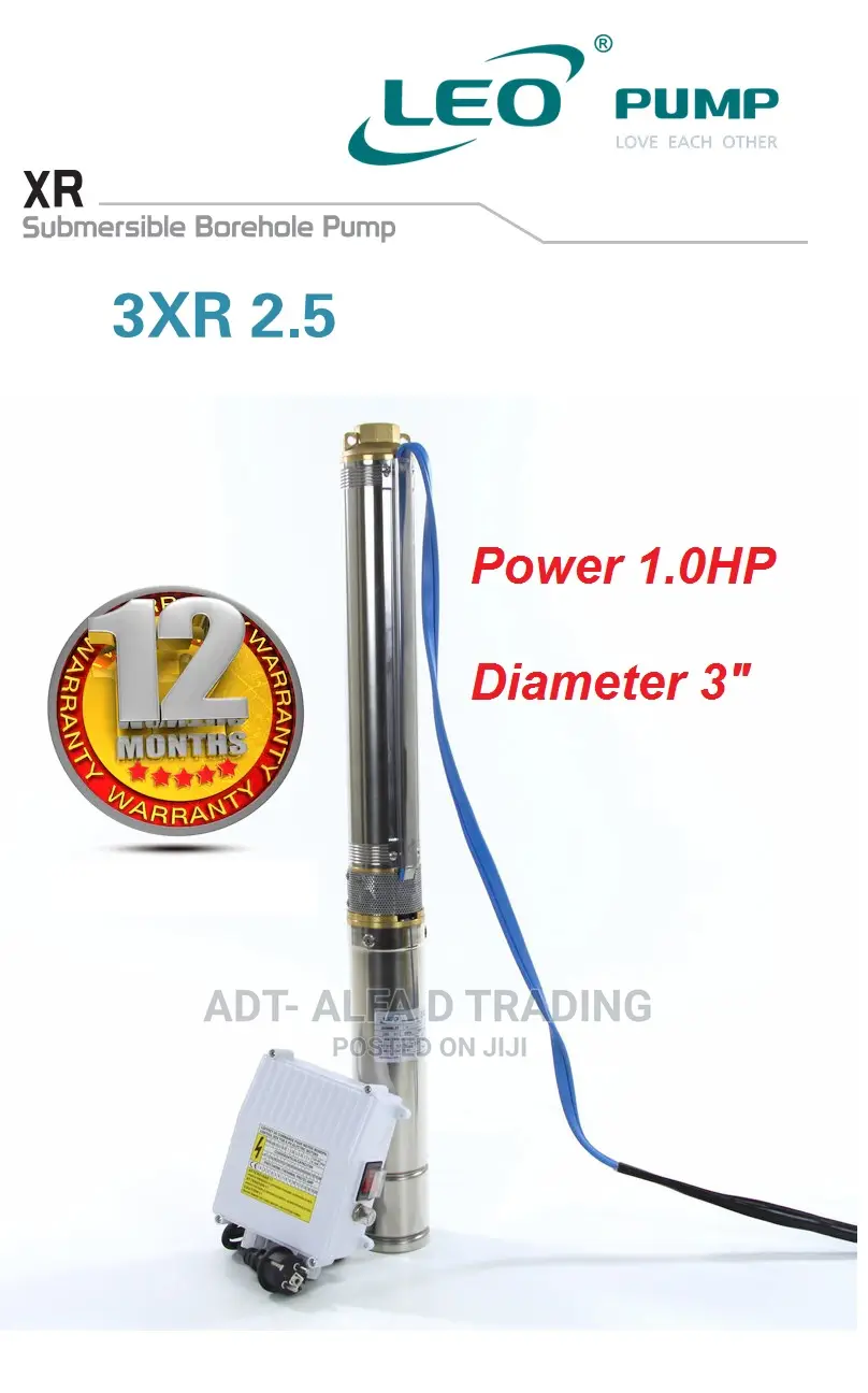 Leo Submersible Tube Well Pump-1.0hp