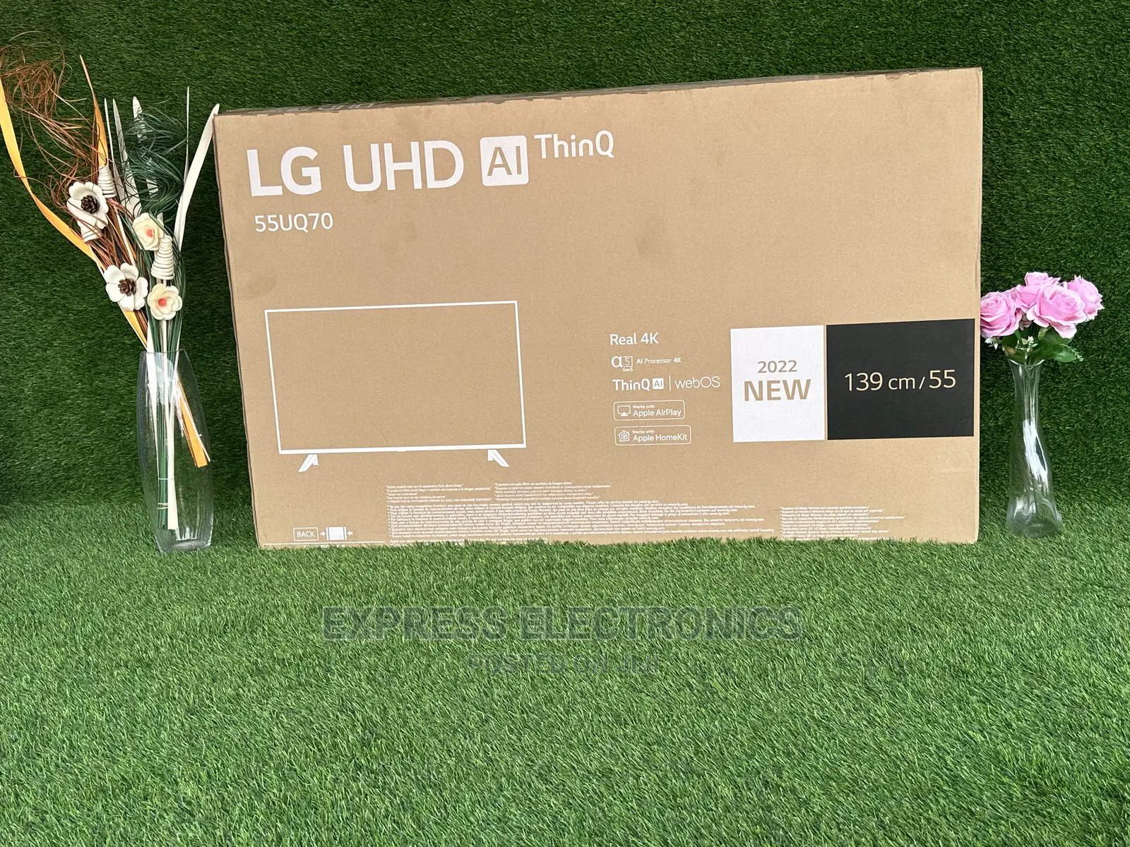Sleek/Unique Brand  LG Uhd4k Smart Vivid Pictures 55”UQ7000