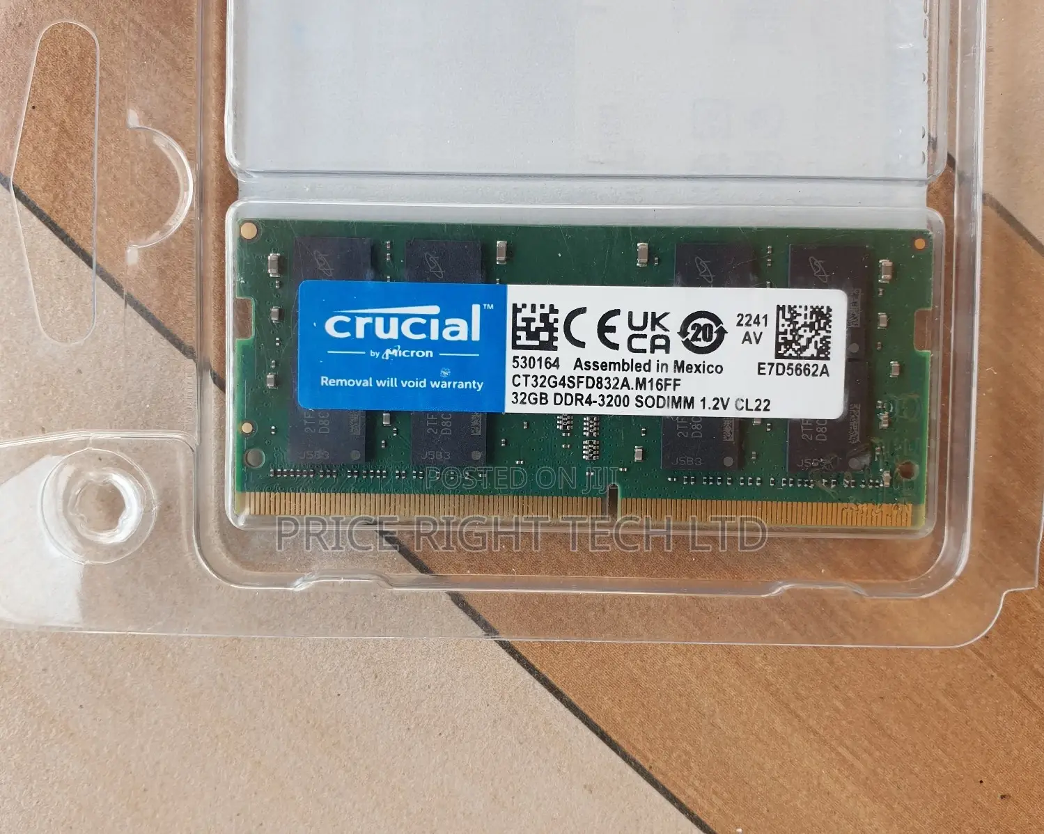 Brand New 32gb Ddr4 Single Stick Memory