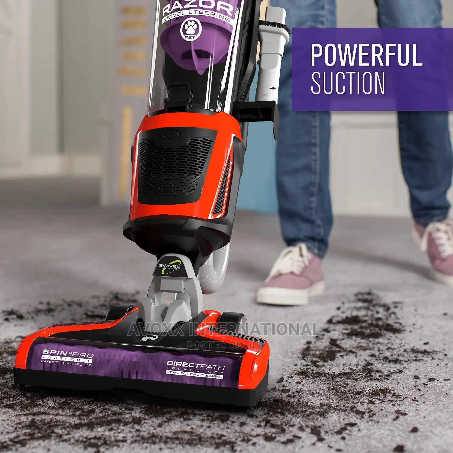 Dirt Devil Vacuum Cleaner With Swivel Steering, UD70355B