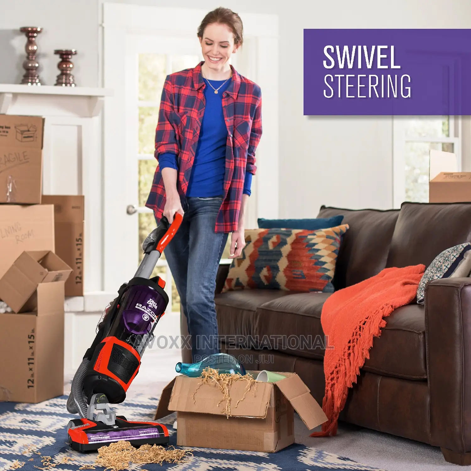 Dirt Devil Vacuum Cleaner With Swivel Steering, UD70355B