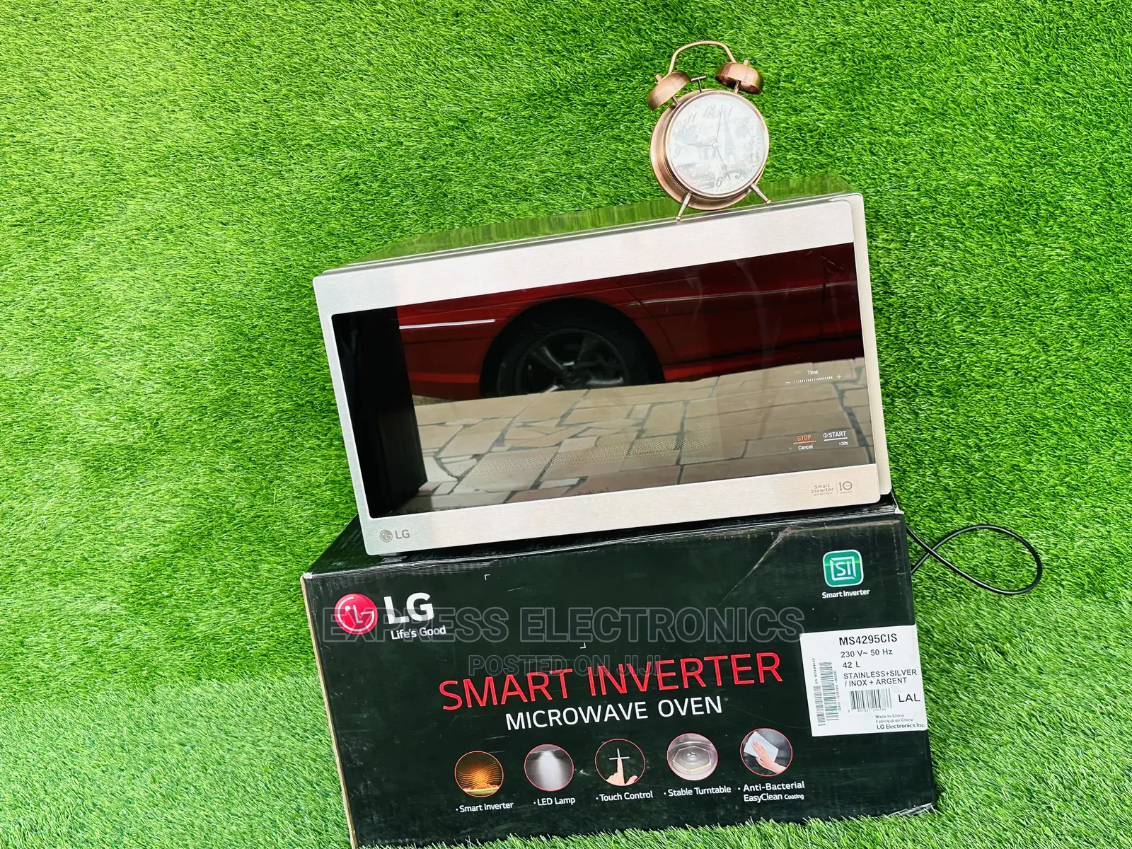 White Color LG Microwave Oven Auto Defrost MS4295CIS