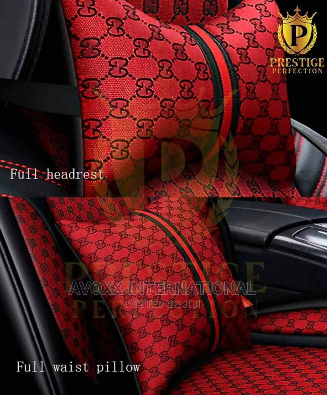 Prestige Perfection Car Seat Covers 5 Pieces,2 Pillows