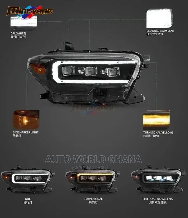 Toyota Tacoma Headlight 2015-2020 Full Led