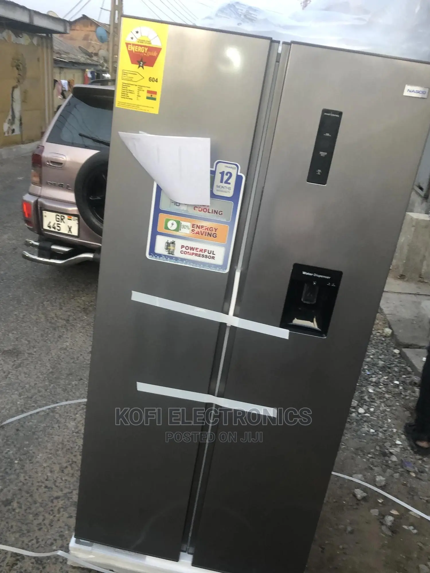 Nasco NASF2-55S 430litre Side-By-Side Refrigerator