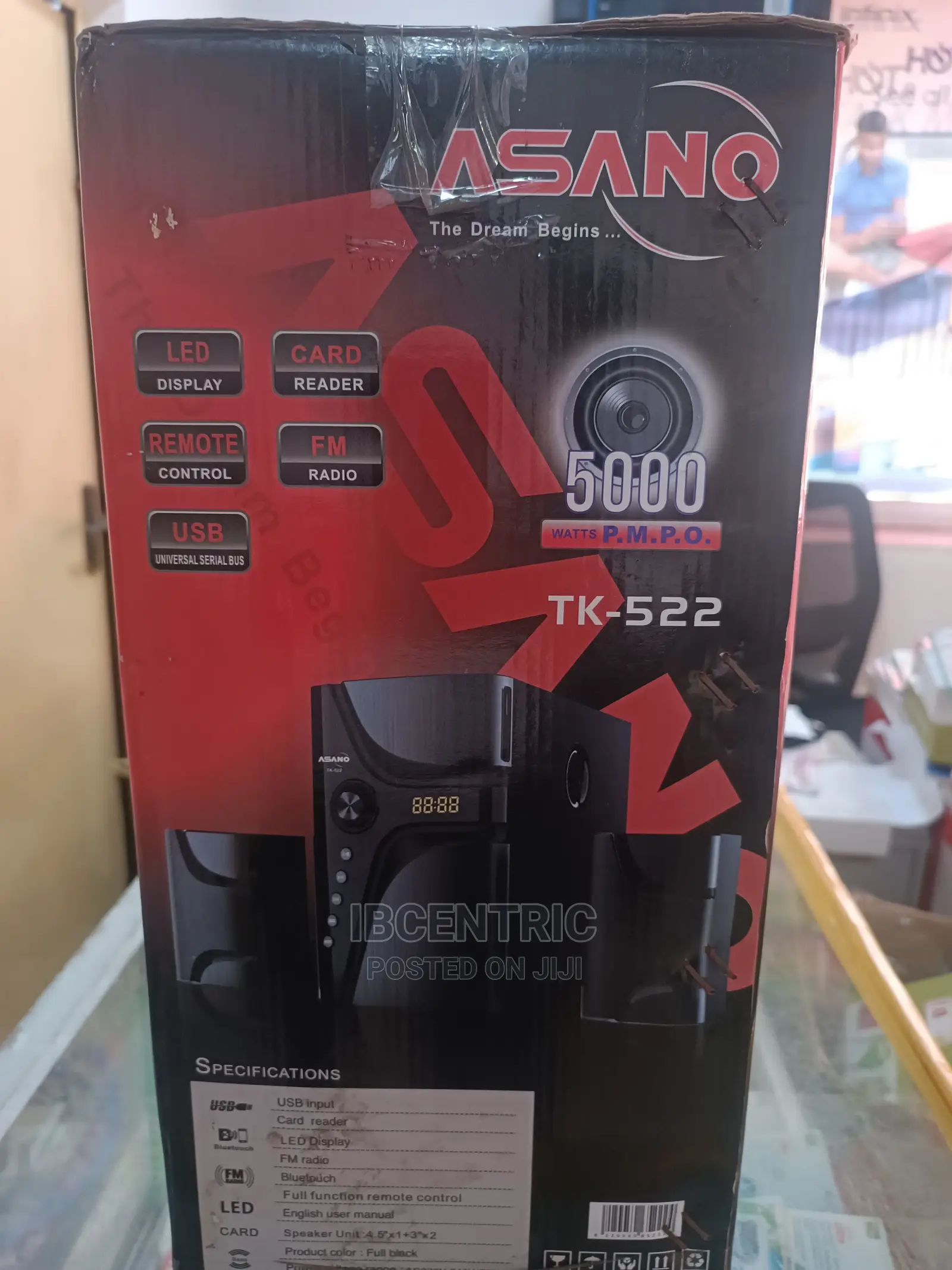 Asano 2.1CH Bluetooth Speaker