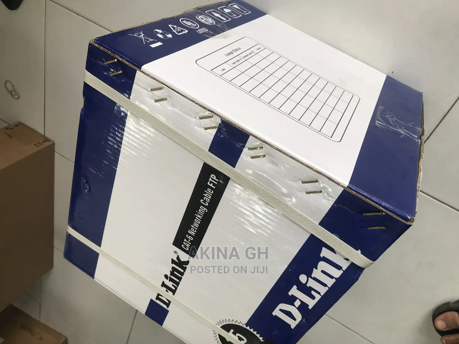 D-Link FTP 305m Cat6 Cable -Grey