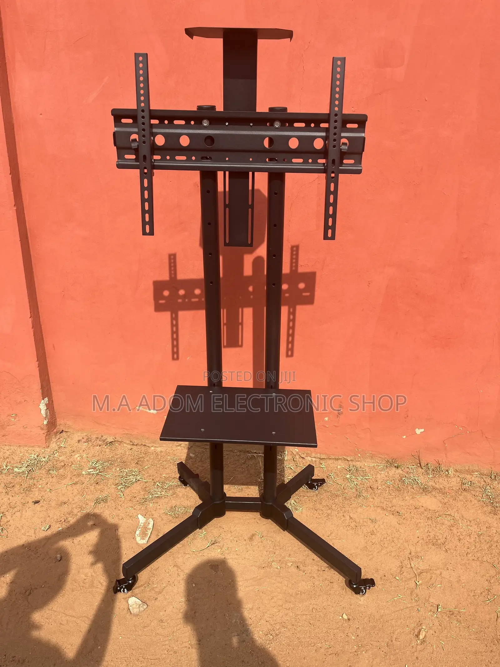 Mobile Tv Trolley With Dvd Shelf Projector Mount 32”-70”