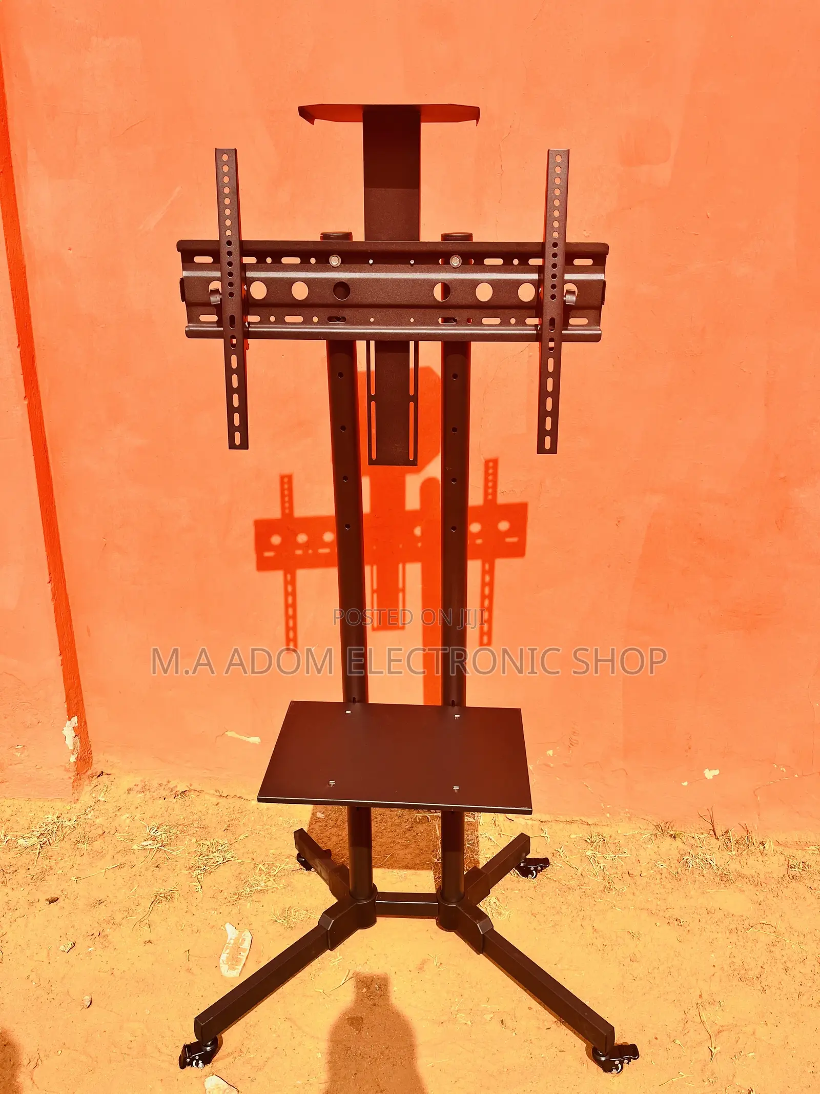 Movable Tv Stand With Wheels Dvd Shelf