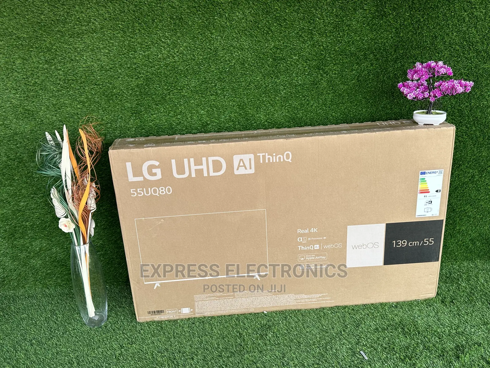 Enjoy Apple Play on UHD Real Smart LG 55”Uq80 Tv 
