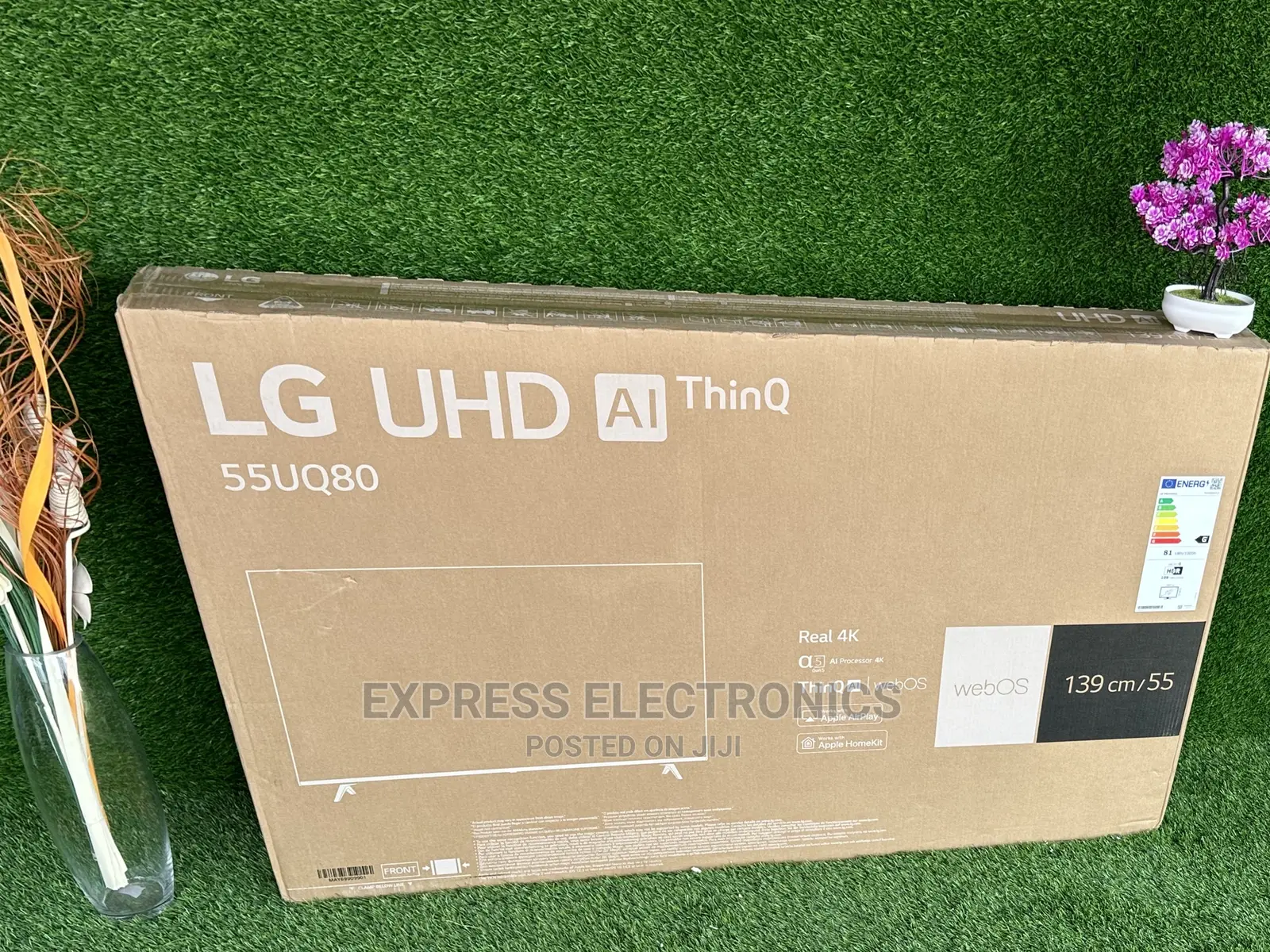 Enjoy Apple Play on UHD Real Smart LG 55”Uq80 Tv 