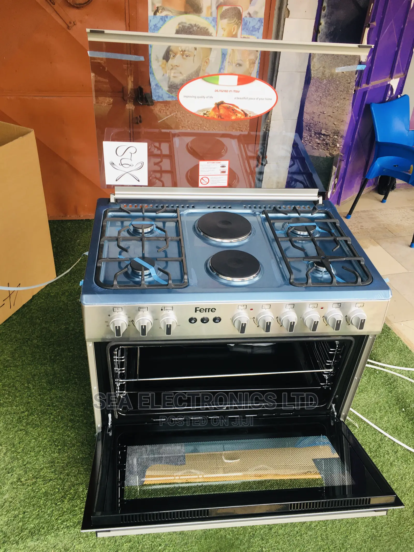 Elegant Ferre 4*2 Burner Gas/Electric Cooker With Grill Oven