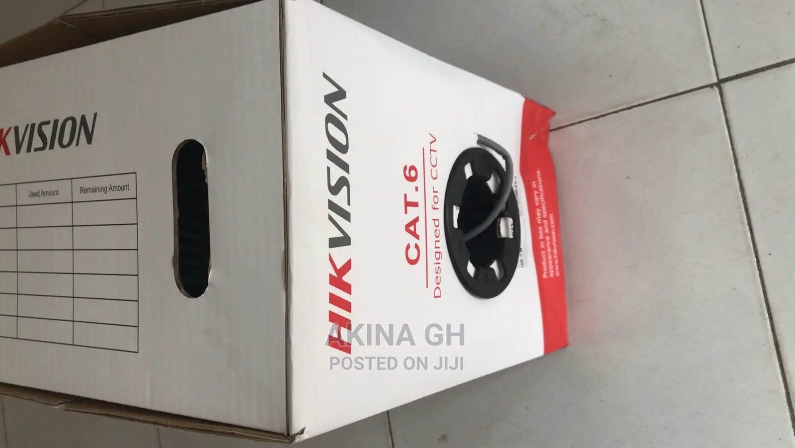 Hikvision Pure Bare Copper Cat 6 Cable 305m