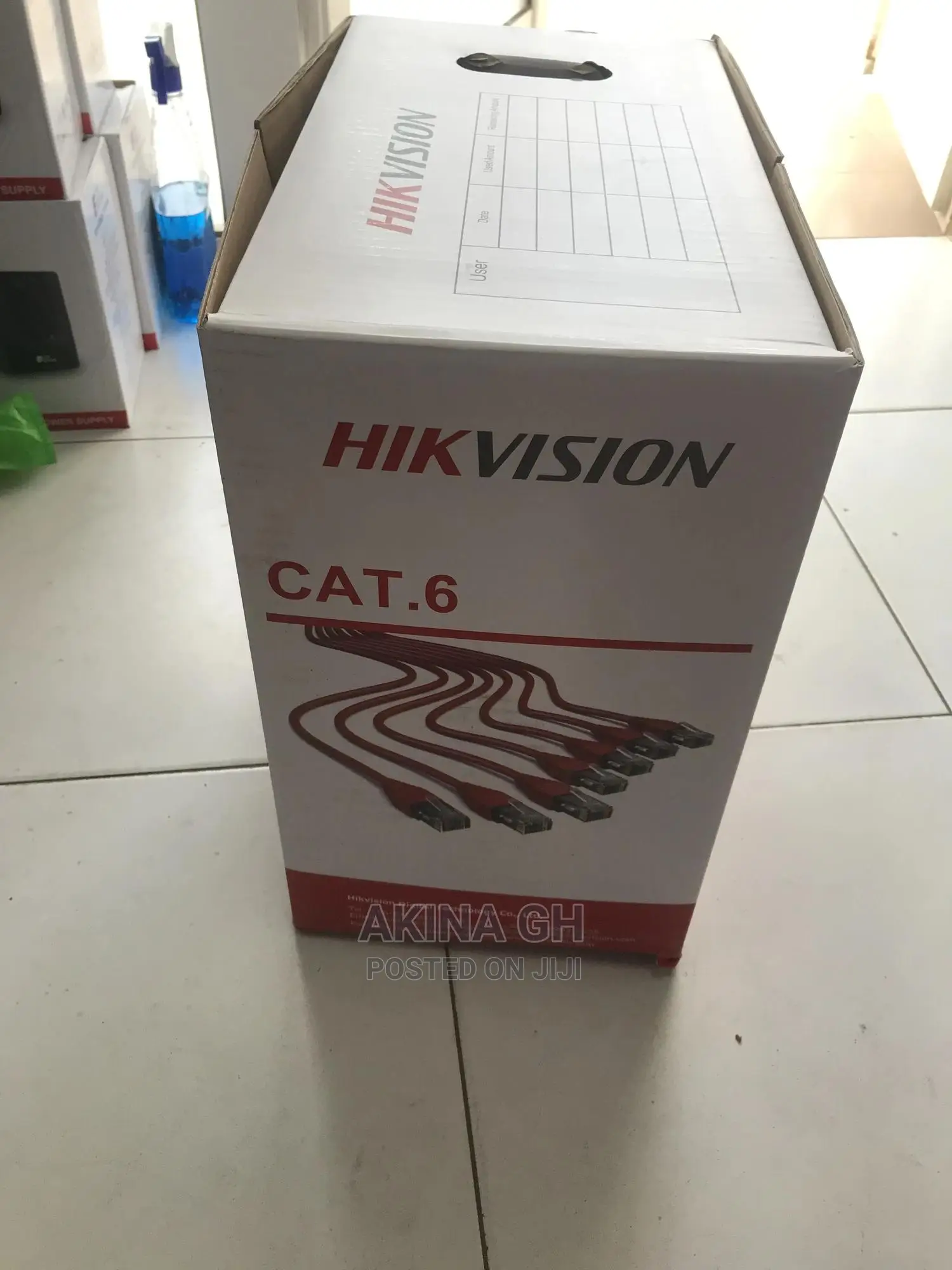 Hikvision Pure Bare Copper Cat 6 Cable 305m