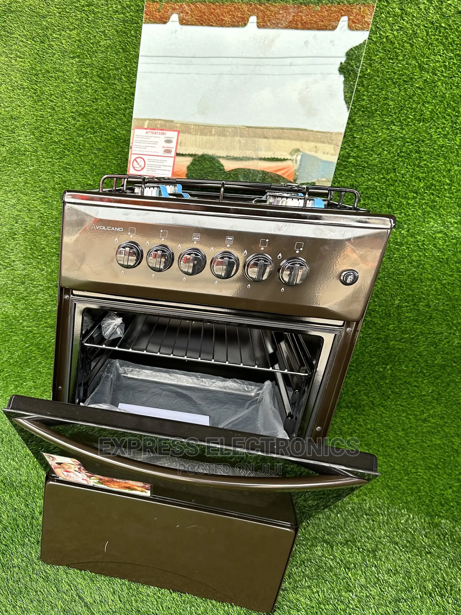 Chicken Roaster Volcano Brown 4burner Stove Cooker