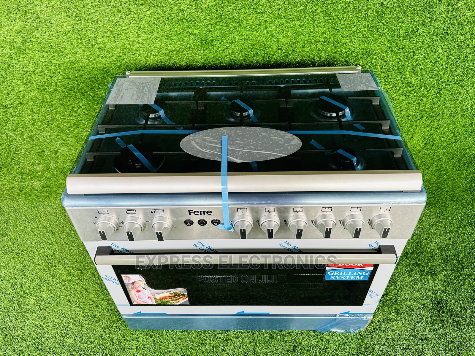 Sleek Sliver Color Design 6b Stove Top Glass Lid Ferre