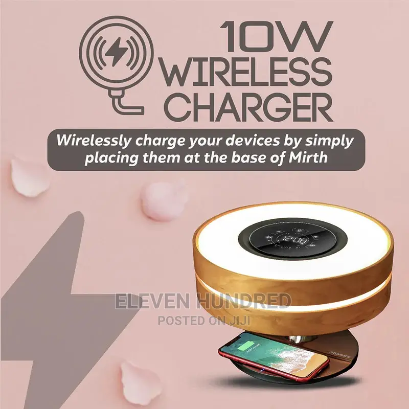 Led Night Lamp With Multiple Uses(Wireless Charger)