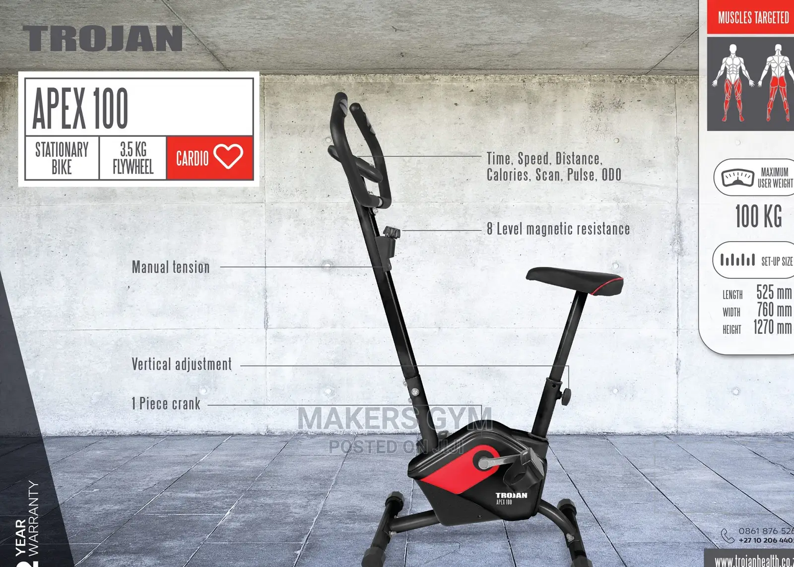 Exercise Bike ( Flywheel)