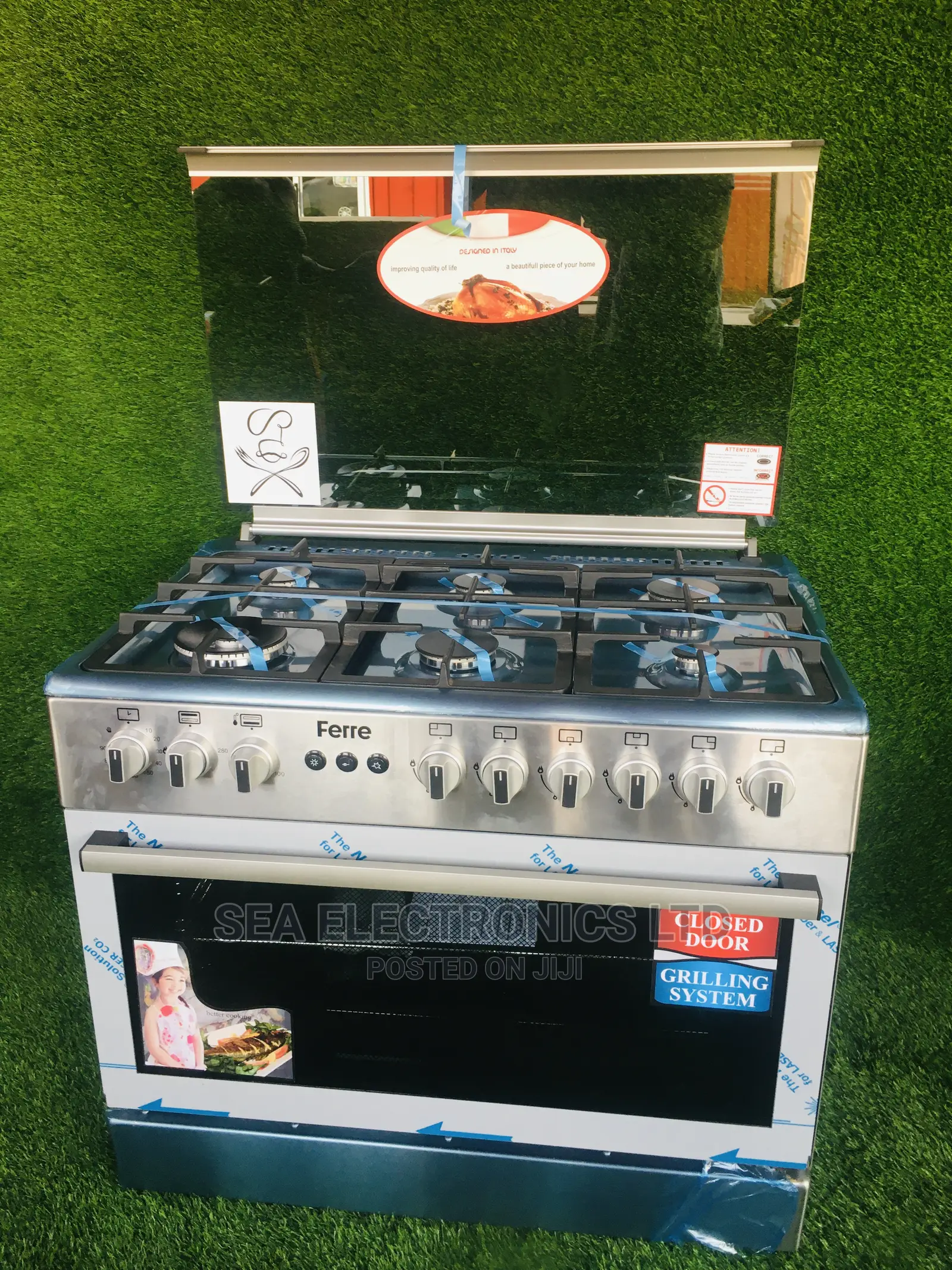 :-)#:Master Ferre Gas Cooker Oven and Grill 6 Burner_