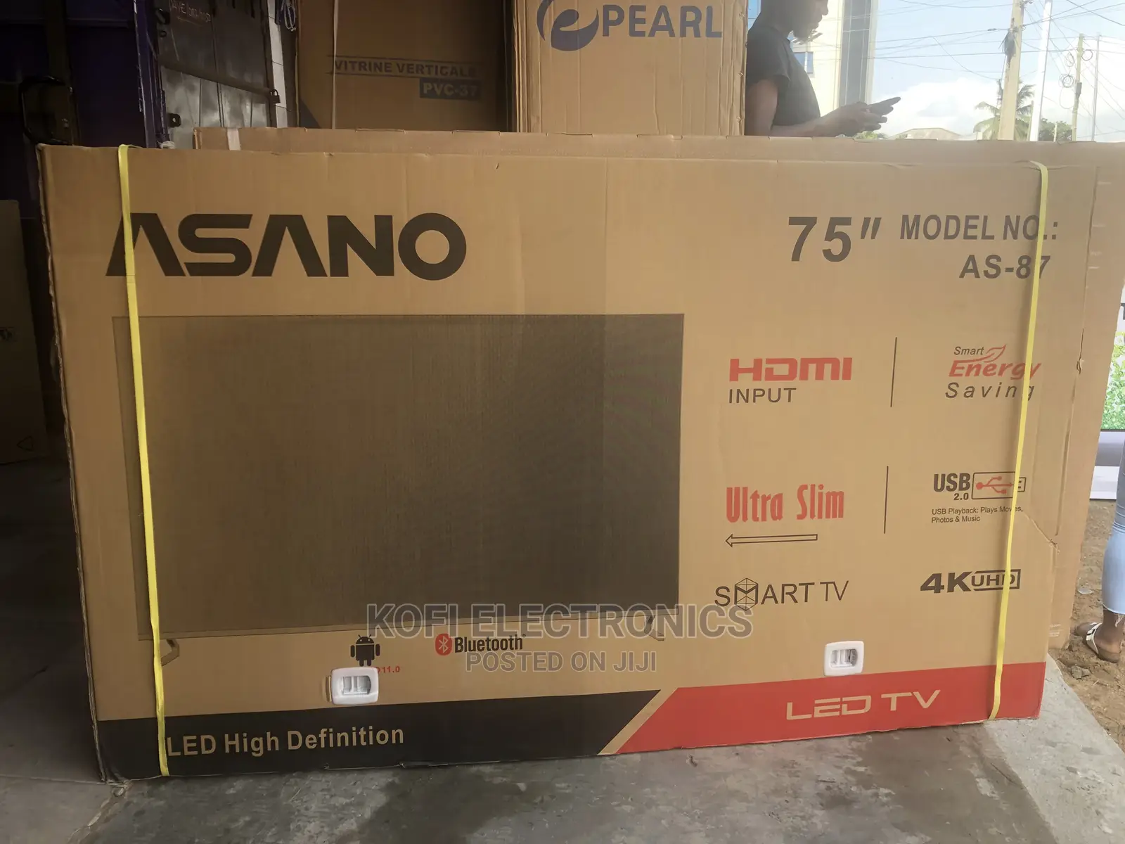 Integrated Speakers (Bottom Side) Asano 75inches Smart Tv