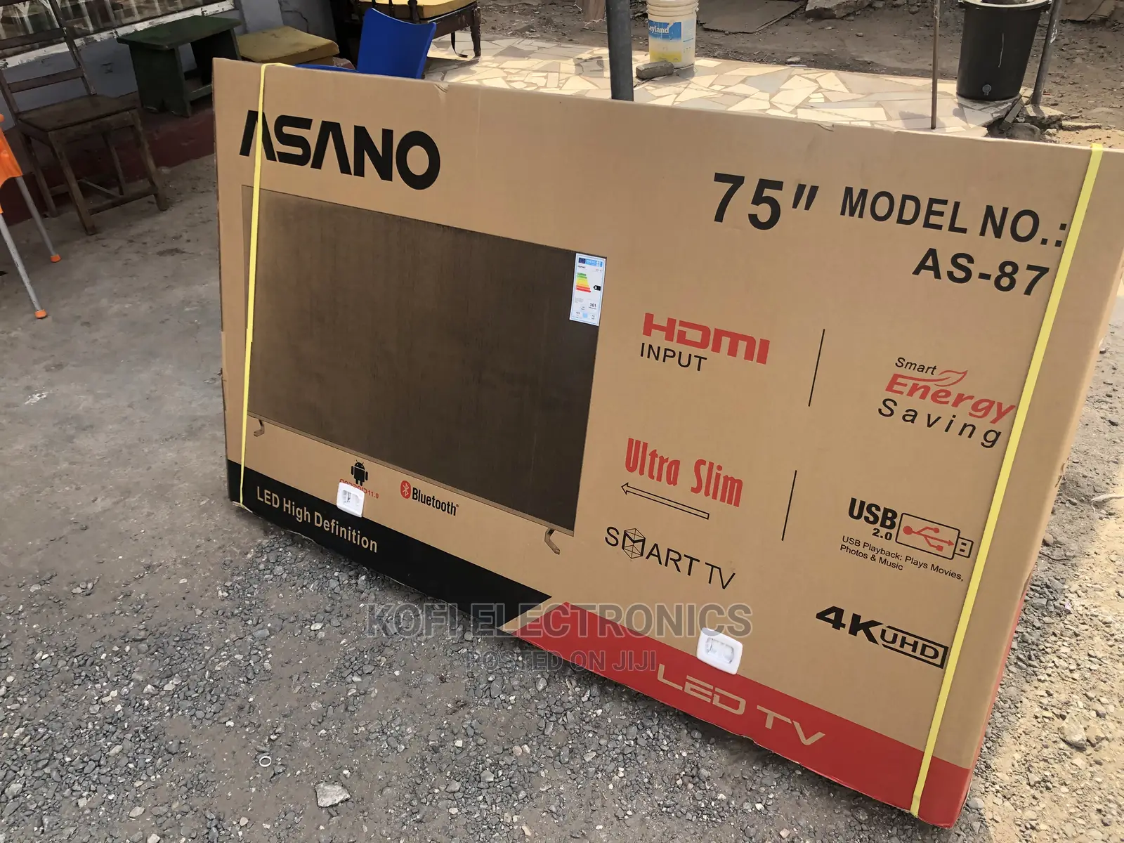 Integrated Speakers (Bottom Side) Asano 75inches Smart Tv