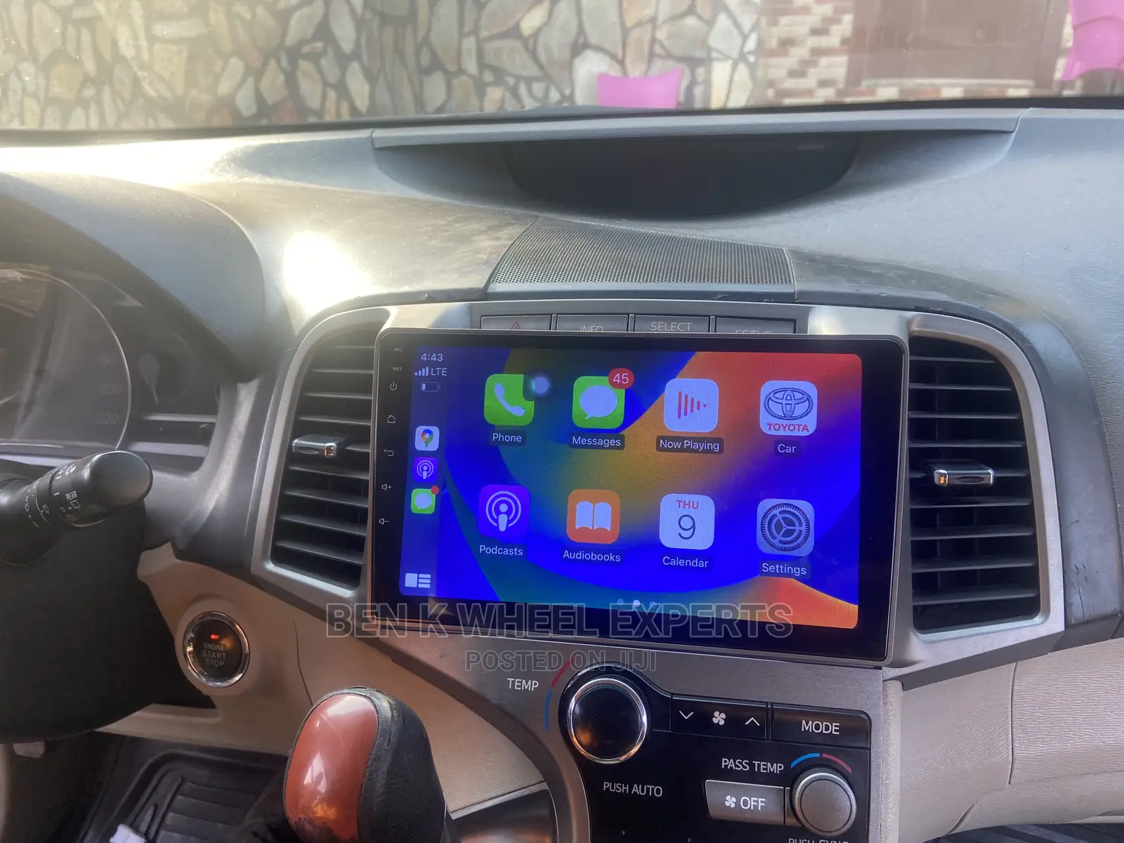 Toyota Venza Android Carplay Screen