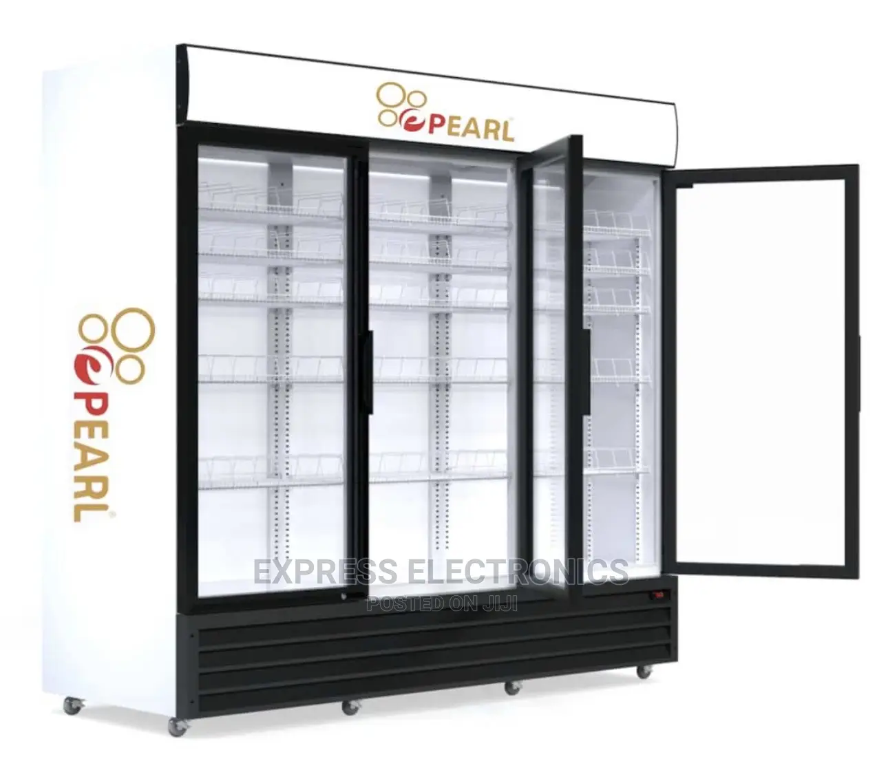 Pearl 950 L 3 Doors Display Fridge / Beverage Cooler PVC-150