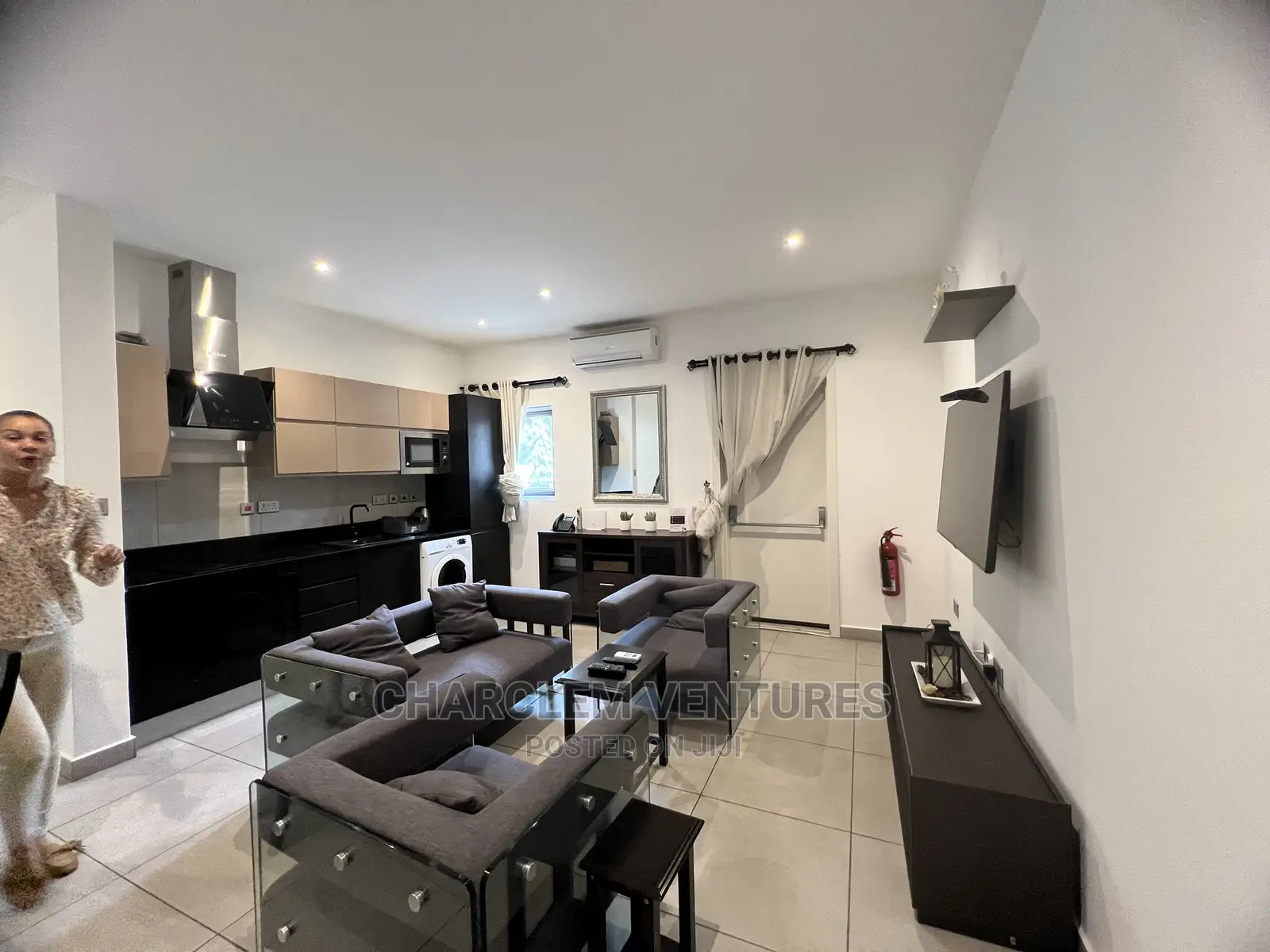 Furnished 1bdrm Apartment in Charclem Ventures, Cantonments for Rent
