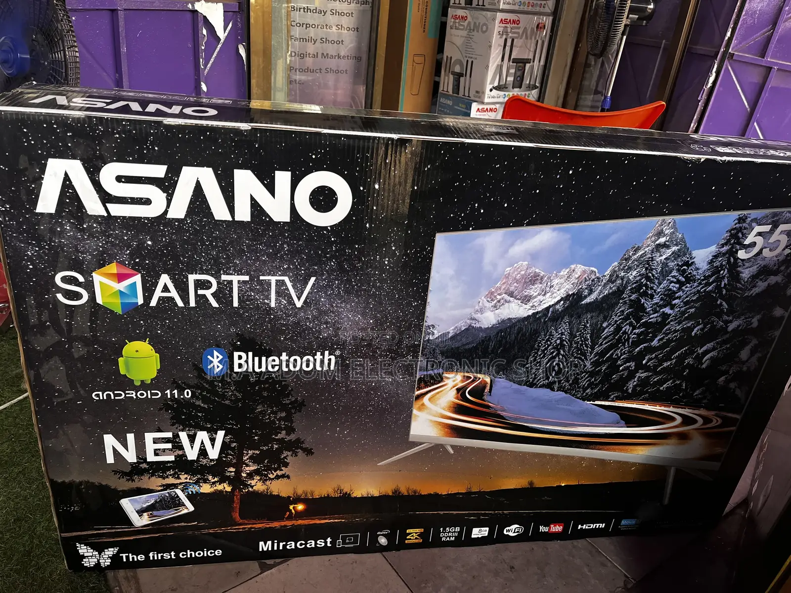 Asano 55inch UHD Smart Android Bluetooth Tv