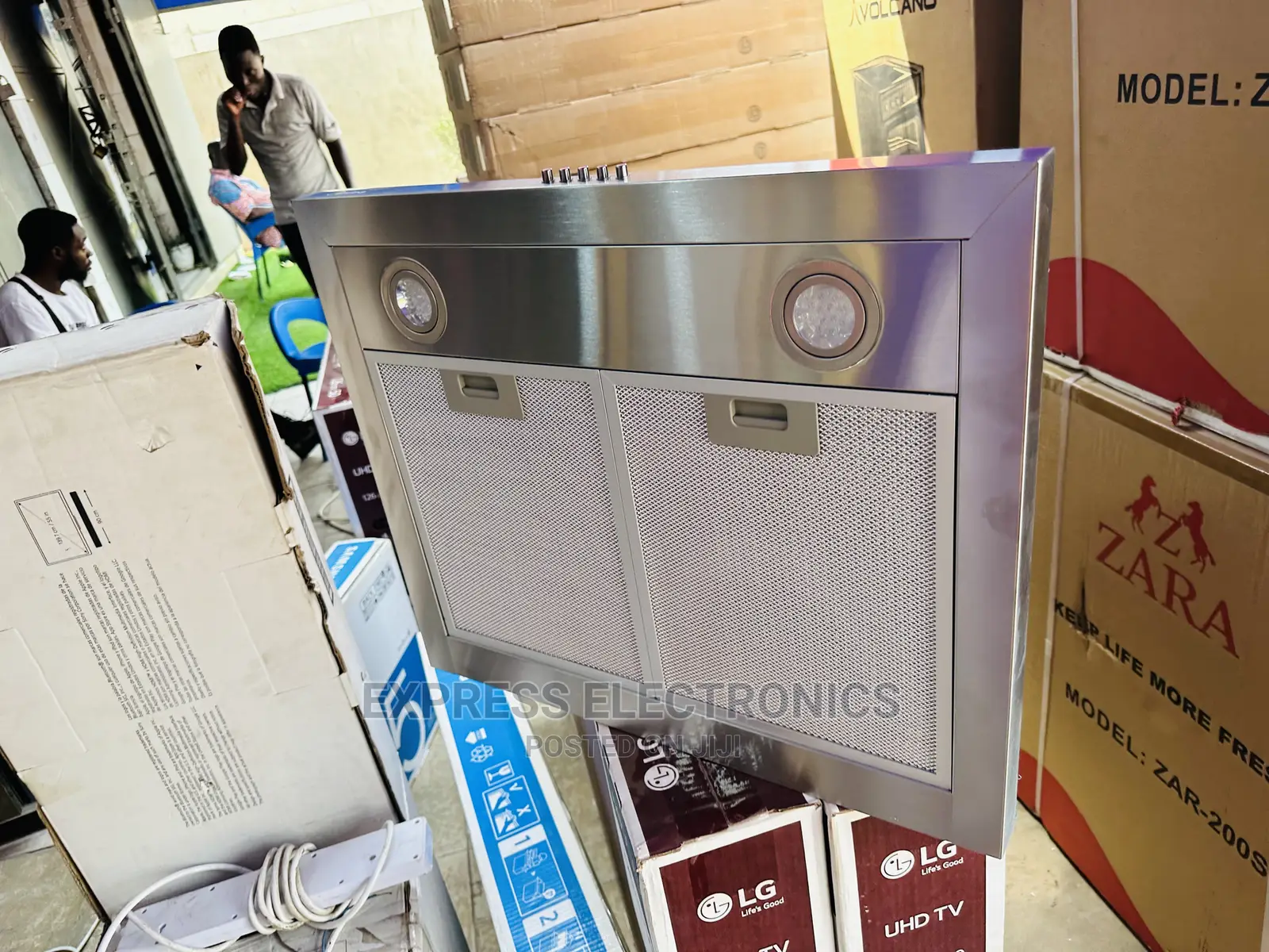 60M21 Slimline Sliver Midea Kitchen Hood Heat Extractor