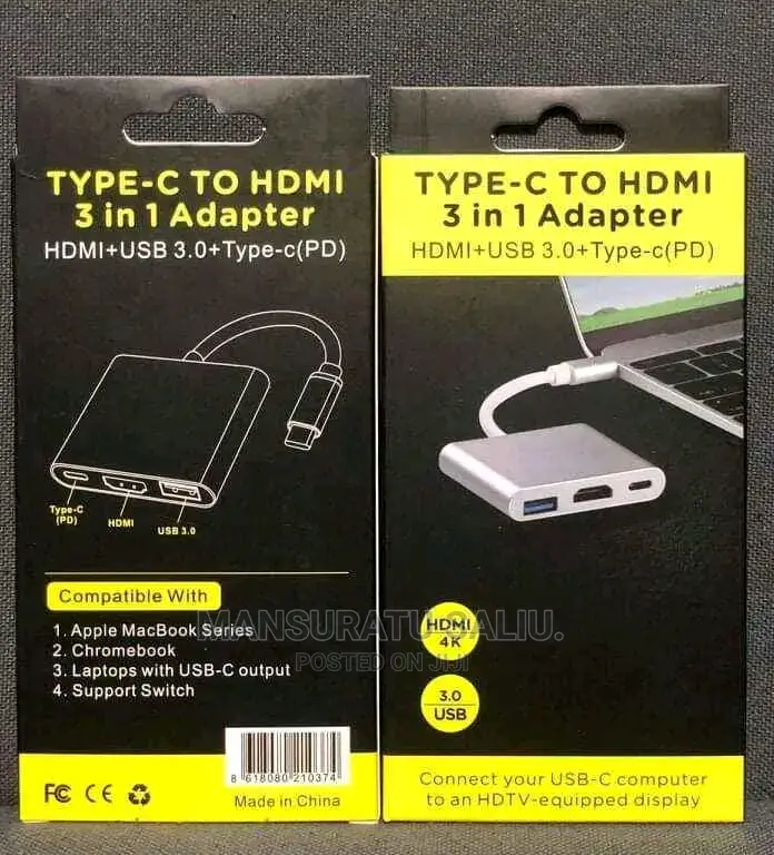 Type C to Hdmi 3in1 Adapter