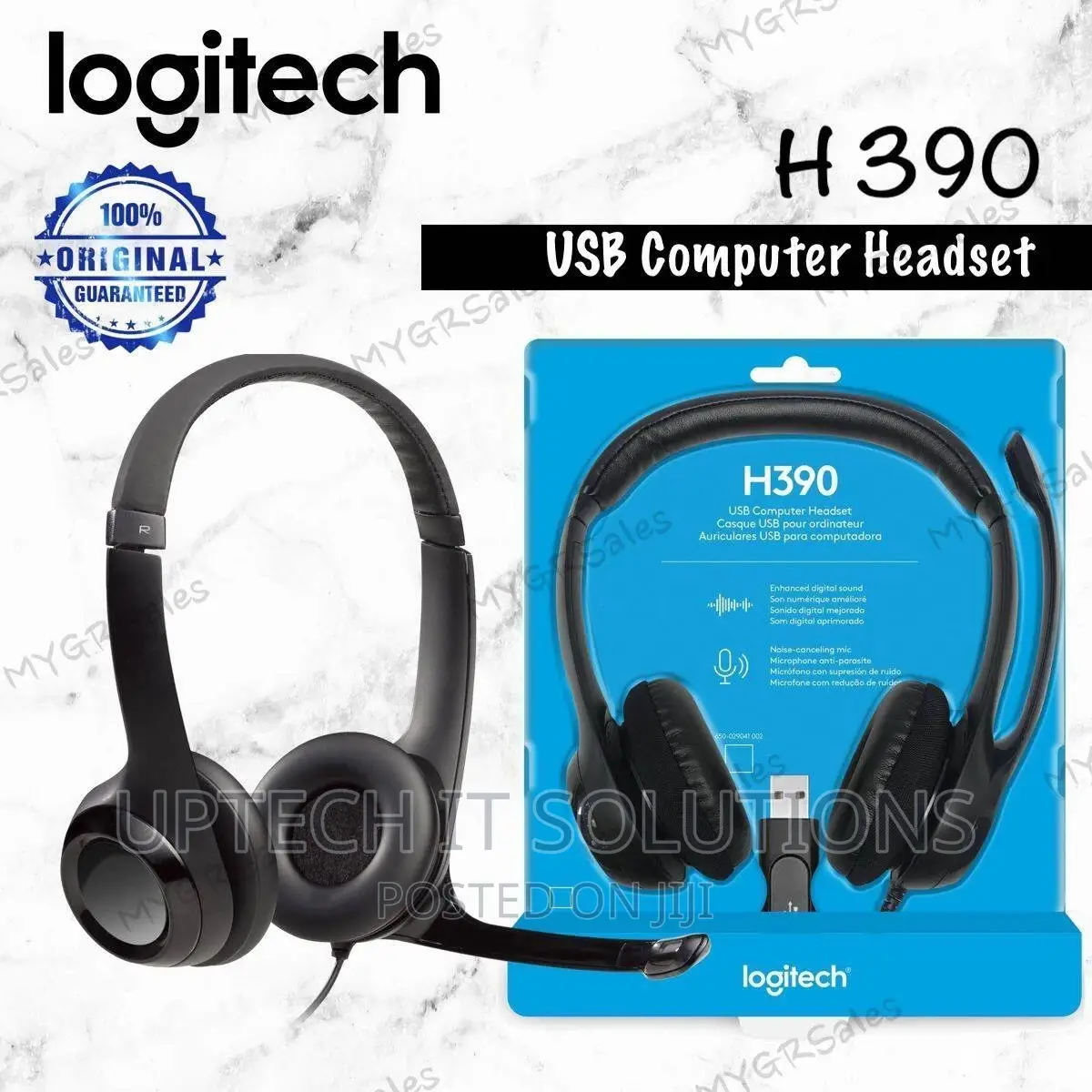 Logitech H390 Usb Headset With Noise-canceling Mic
