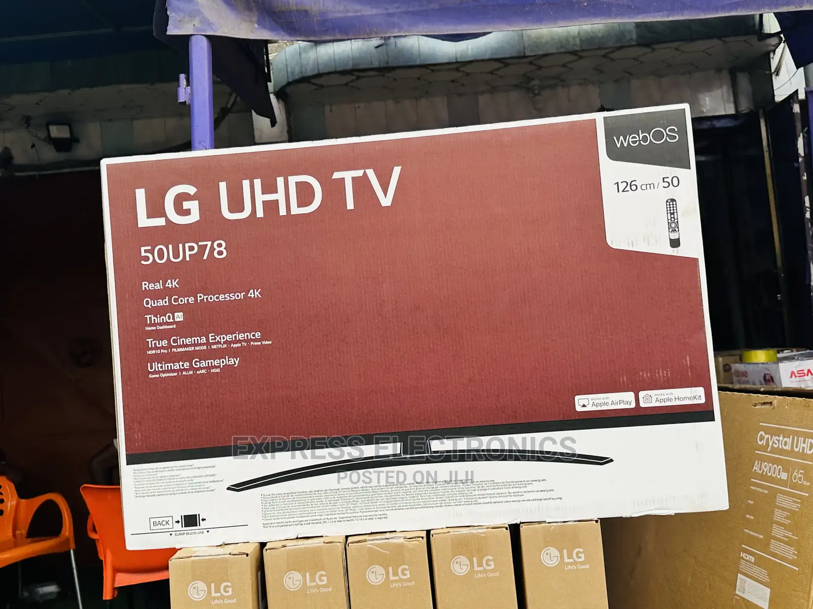 Super Clear LG Uhd 50” Smart TV Up80