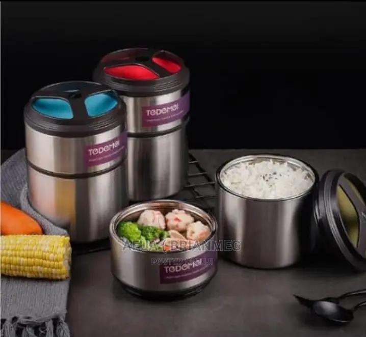 Double Tedemei Insulated Thermal Lunch Box 2in1