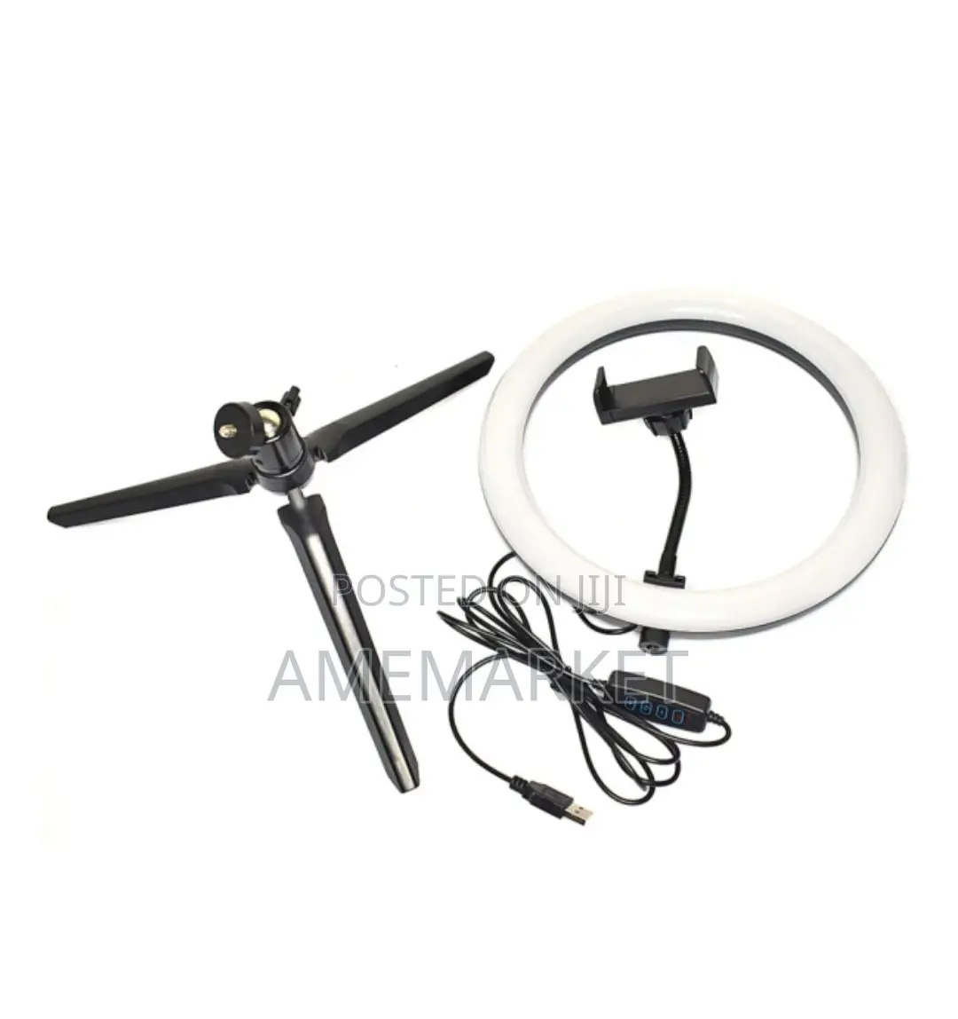 10" Led Ring Light With a Wide Dimming Range From 1%-100%.