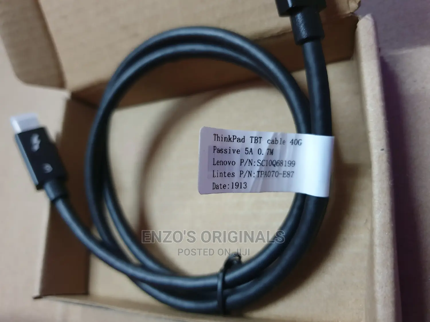 Thunderbolt 3 Cable 40gbps 100watt Lenovo Brand