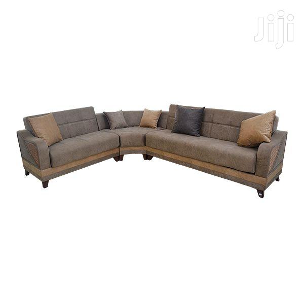 Corner Sofa Set Micro Fabric