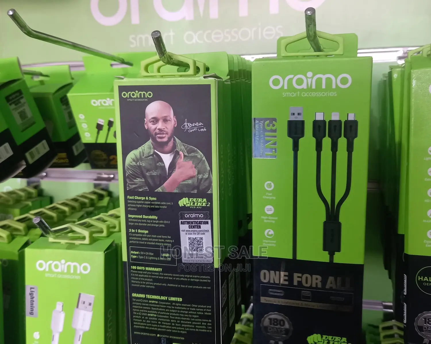 3 in 1 Data Cable (Oraimo X92)