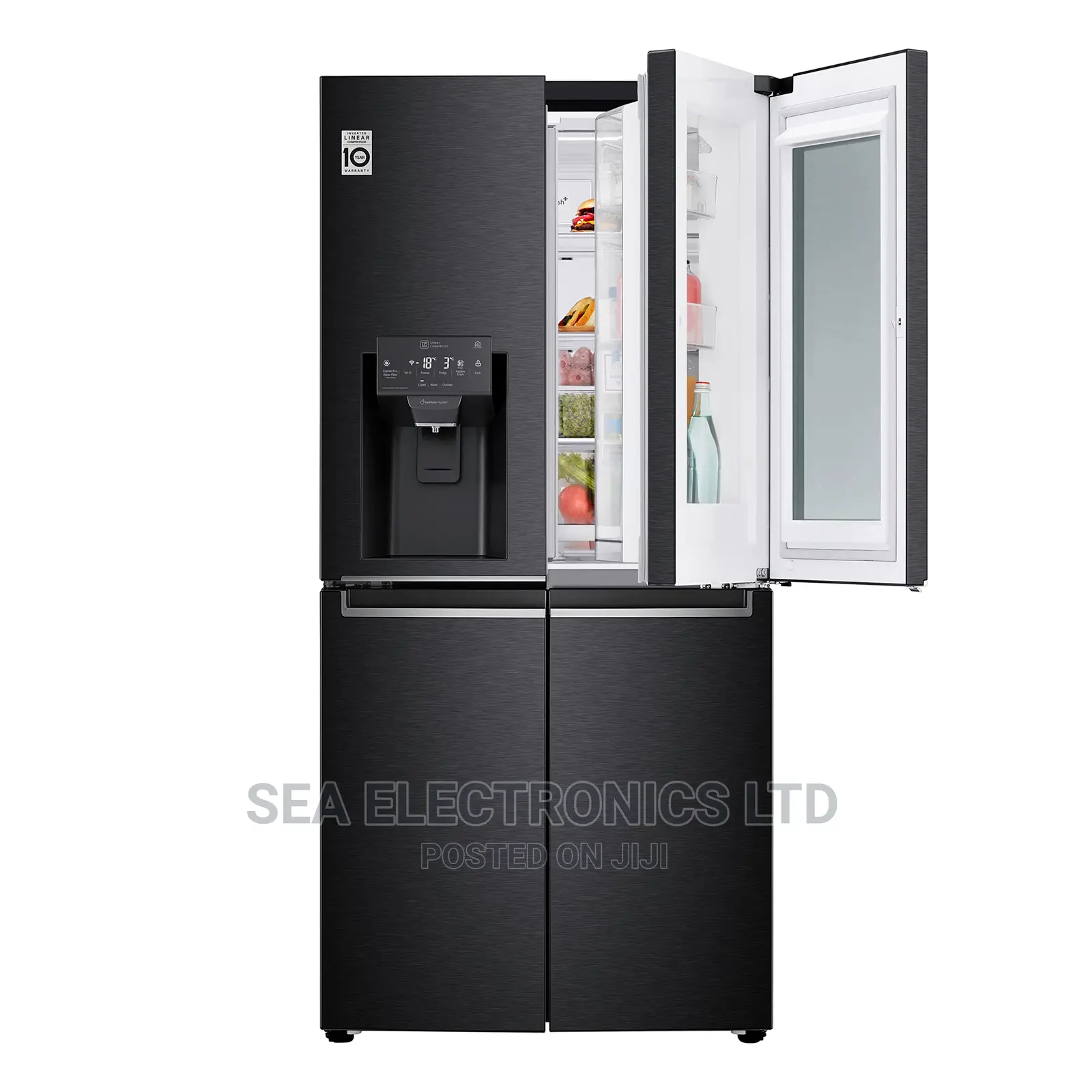 LG 570L Slim French Door Refrigerator | Matte Black | Instav