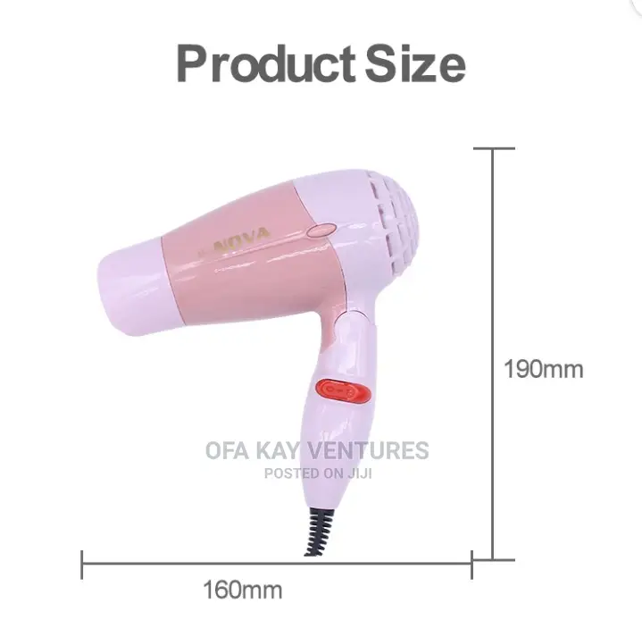 NOVA NV-1270 1400W Mini Hair Dryer